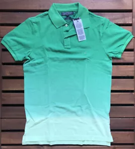 Polo Tommy Hilfiger uomo tinta a immersione slim fit - verde - piccola - 0857849134-346 - Foto 1 di 5