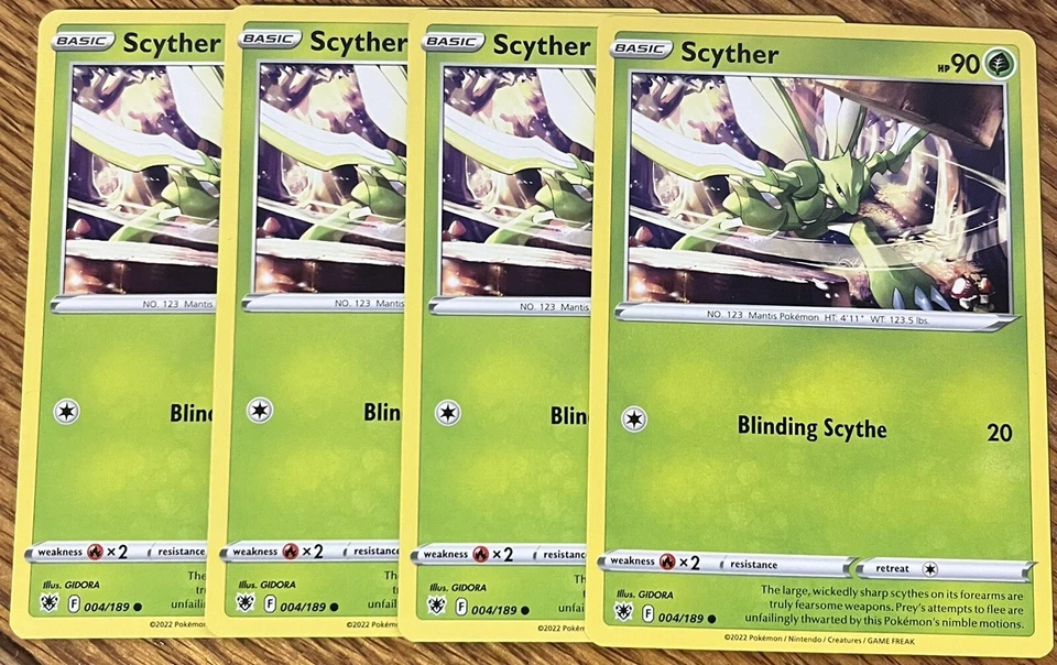x4 Scyther 4/189 - Astral Radiance - Common - Read Desc. - Image 1 of 1
