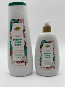 Par de lavado corporal y lavado a mano Dove Pepper Mint corteza 20 oz y 12 oz - Imagen 1 de 6