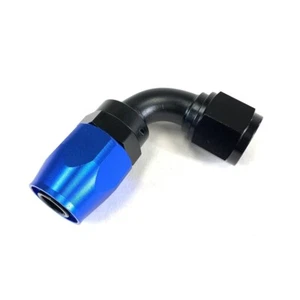 -10AN 90° Degree Swivel Seal Oil/Fuel/Gas Hose Line End Fitting Adapter Blue - Picture 1 of 10