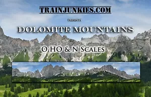 TrainJunkies Dolomitengebirge Modelleisenbahnkulisse - Bild 1 von 6