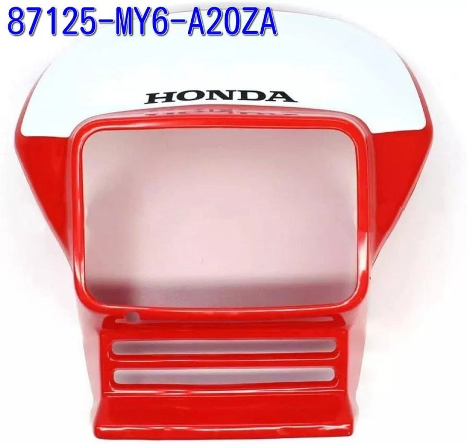 HONDA Genuine FRONT VISOR SET RED 2000-2007 XR650L 87125-MY6-A20ZA 87125MY6A20ZA - Image 1 of 1