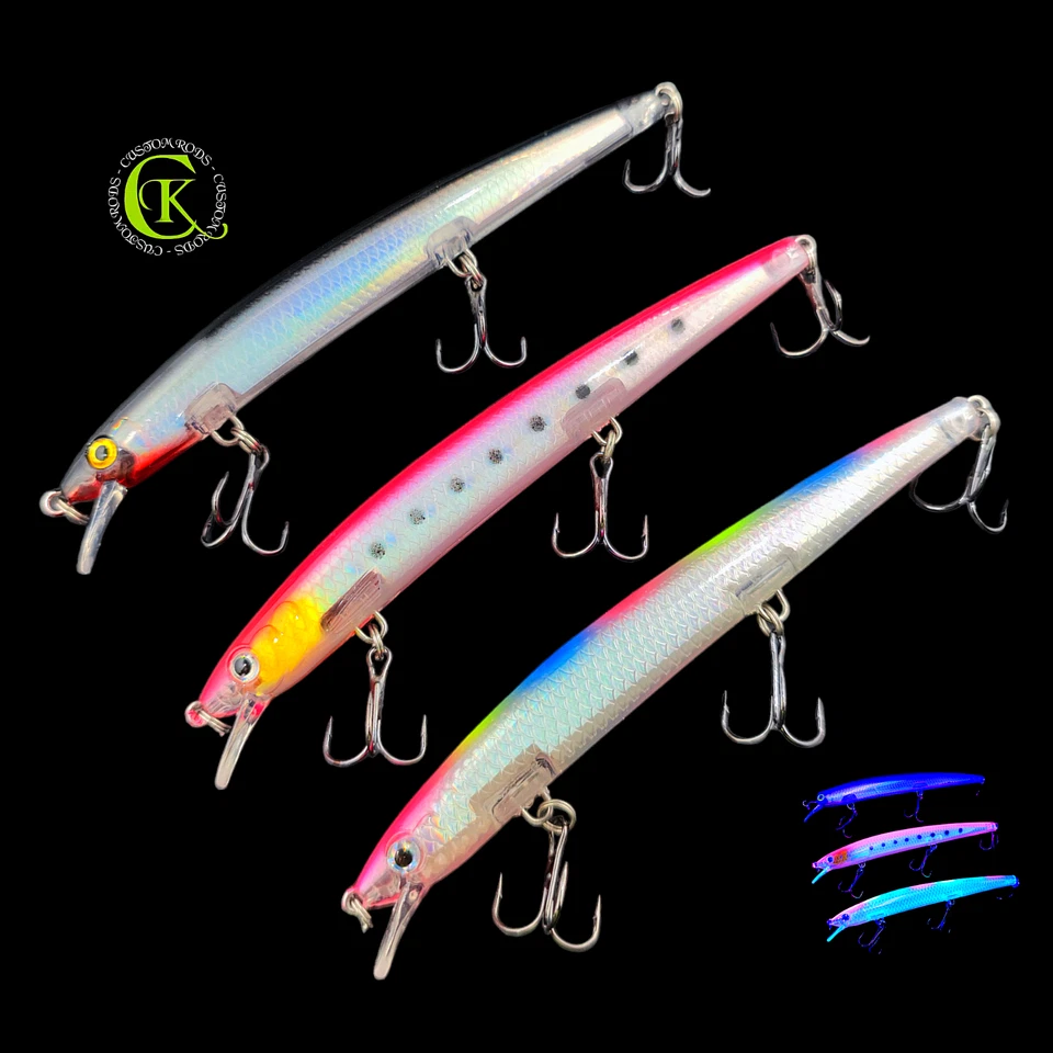 3x 13cm Twitchbait UV Wobbler Zanderbait Shad Crankbait Kunstköder Night Zander - Bild 1 von 1