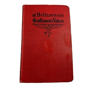 De colección Billhorns Gentlemens Voices Música de bolsillo Canciones Himnos religiosos Tapa dura - Imagen 1 de 6
