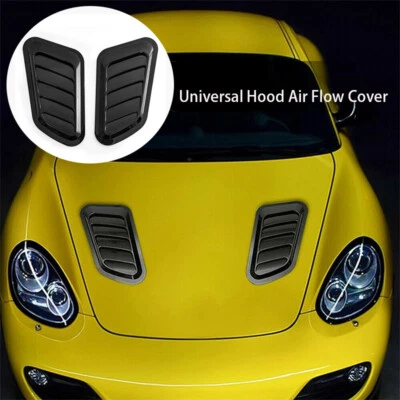 Cubierta de cuchara de ventilación universal para capó de coche admisión de flujo de aire para Ford Honda 2 piezas Foto 1 de 4