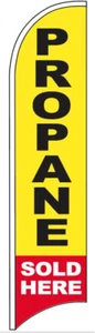 PROPAN HIER VERKAUFT Windless Swooper Flagge 2,5 x 11,5 Fuß hoch Feder Banner Schild yb - Bild 1 von 4