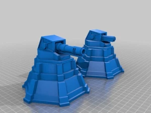 2 baterías de pistola de venganza imperial FDM 28 mm (40 k/KillTeam) - Imagen 1 de 1