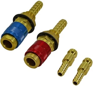 Water Cooled & Gas Adapter Quick Connector Fitting For TIG Welding Torch,2PK - Picture 1 of 12