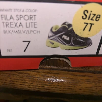 Fila Sport Tresa Lite Infant Tennis Shoe Sneaker SZ 7 Box - Image 1 of 4
