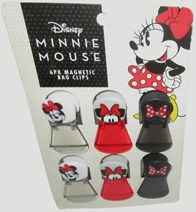 Disney's Minnie Mouse ~ Paquete de 6 Clips magnéticos para bolsa - Imagen 1 de 1