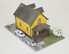 2-Story Family Suburban House Built up Detailed Diorama Weathered HO Scale