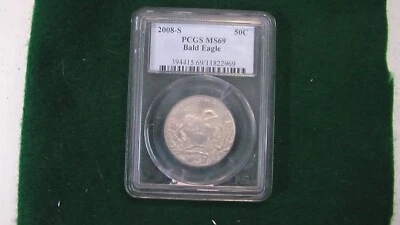 2008-S Bald Eagle Half Dollar PCGS MS-69 - Image 1 of 4