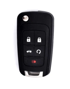 OEM Unlocked Buick Remote 13599913 13599912 Flip Key Fob KR55WK50073 Reshelled - Picture 1 of 5