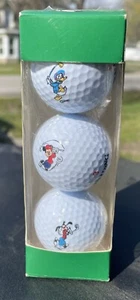 Disney Store Golf Balls Set of Three Spalding Mickey Donald Duck Goofy NEW in Bx - Picture 1 of 6
