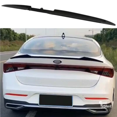 Alerón trasero negro para KIA Optima Forte sedán 3 piezas maletero ventana techo borde labio Foto 1 de 4