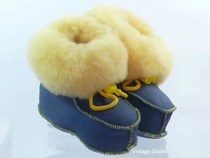 SHEEPSKIN SLIPPERS/BOOTS FOR BABY 100% GENUINE LEATHER UNISEX UK SIZE 5 - Picture 1 of 22