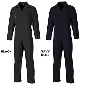 DICKIES REDHAWK Economy Stud Front Coverall -Navy Blue/Black - WD4819R (M,L,XL) - Picture 1 of 5