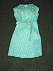 Robe vintage Barbie mode bouquet enveloppante bleu clair Sears exclusive 1970