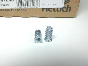 Tornillo de fijación directa Hettich 200 piezas / Cabeza avellanada poco profunda 6,3 ø x 14, 0051265 - Imagen 1 de 2