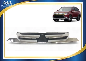 For 2016 2017 2018 Mitsubishi Outlander Grille Front Bumper Upper Grille Chrome - Picture 1 of 8