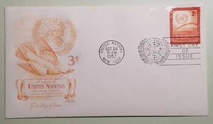 Copertura primo giorno del Consiglio di sicurezza delle Nazioni Unite 3 cent Artmaster - Foto 1 di 2