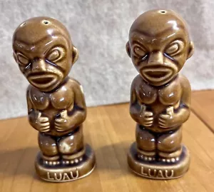 Paar Vintage LUAU Tiki Salz und Pfefferstreuer OMC Japan Steve Crane - Bild 1 von 4