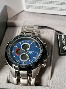 GLOBENFELD Limited Edition Midnight Blue Men's Sports Watch with Tachymeter - Picture 1 of 10