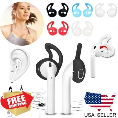 Ganchos para orejas de goma suave con soporte para auriculares para Apple AirPods Air Pod accesorios Foto 1 de 4