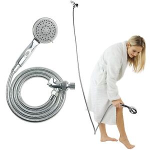 Vive Hand Held Shower Head with Long Hose - Detachable 2 in 1 Universal High ...
