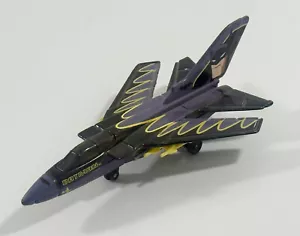 Vintage Matchbox Tornado DC Batman Jet Aircraft Black Purple Die Cast 2000 - Picture 1 of 9