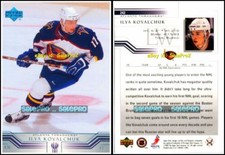 UPPER DECK 2001 ILYA KOVALCHUK NHL ATLANTA THRASHERS SUPERSTAR MINT CARD #242