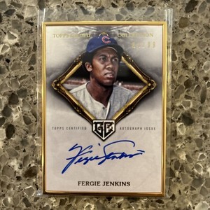 2023 TOPPS GILDED COLLECTION FERGIE JENKINS GOLD FRAMED AUTO /99 CUBS MM2🔥💎