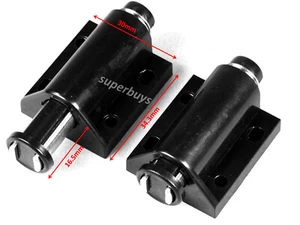 2pc Small Black Magnetic Touch Latch Push To Open Drawer Cabinet Door Catch Lock - Bild 1 von 3