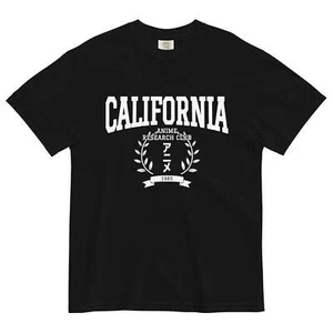California Anime Research Club Unisex Manga Corta Premium Camiseta-Negro - Imagen 1 de 14