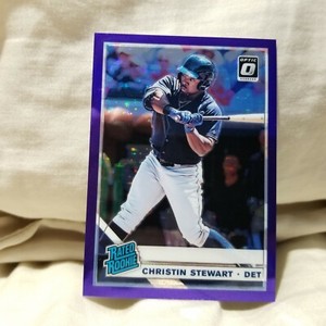 Christin Stewart 2019 Donruss Optic Purple Stars Rated Rookie Card #32 #d 12/125