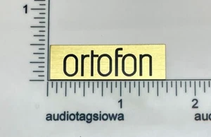 Ortofon Turntable Badge Logo For Dust Cover Gold Custom Made - Picture 1 of 5