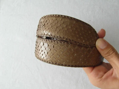 Reptile´s House Gürtel braun Python Schlange Echt Leder 85cm 4cm breit - Bild 1 von 4