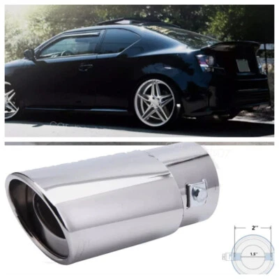 For Scion tC 2005-2016 Car Exhaust Pipe Tip Rear Tail Muffler Stainless Steel - Изображение 1 из 4