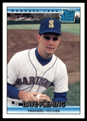 1992 Donruss Dave Fleming Seattle Mariners #404 - Image 1 of 2