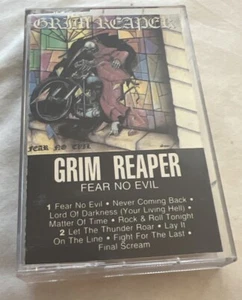 Grim Reaper Fear No Evil Ebony Music Vintage 1985 Cassette Tape - Picture 1 of 3