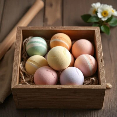 Bath Bombs 180gm hand crafted Bath bombs pick & Mix over 20 Bubbly  aromas - Image 1 of 4