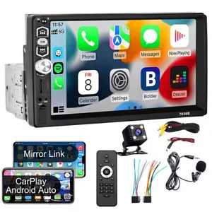 7" Autoradio Navi Kamera 1 DIN Radio Bluetooth AUX FM RDS CarPlay/Android Auto - Bild 1 von 21
