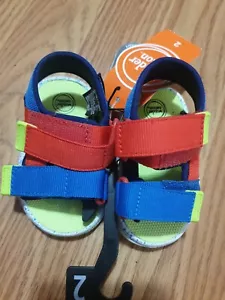 Nuevas con etiquetas Sandalias Wonder Nation para bebés/niños pequeños con bloque de colores talla 2 - Imagen 1 de 3