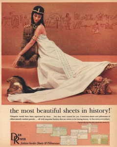 1956 Dan River: Most Beautiful Sheets In History Vintage Print Ad - Picture 1 of 1