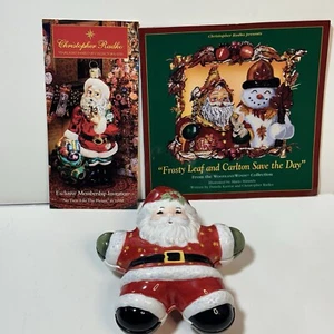 Tradizioni Festività Celebrazioni Christopher Radko Natale Babbo Natale Trinket Piatto - Foto 1 di 20
