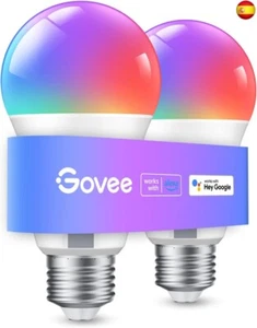 Govee Bombilla LED E27 Inteligentes WiFi y Bluetooth, Funciona con Alexa Google - Imagen 1 de 9