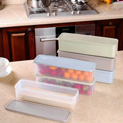  3 Pcs Küchen Aufbewahrungsdosen Ordnungskisten Mit Deckel Küchengerät - Bild 1 von 4