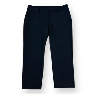 Piazza Sempione Womens Black Trouser Pants Cropped Size 46 IT (US 10) Wool Blend - Picture 1 of 9