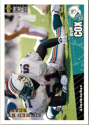 1996 Collector's Choice Bryan Cox #123 Chicago Bears Football Card - Image 1 of 2