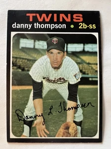 Mid-Grade 1971 Topps #127 - MINNESOTA TWINS 2B/SS DANNY THOMPSON 71093 - Bild 1 von 2